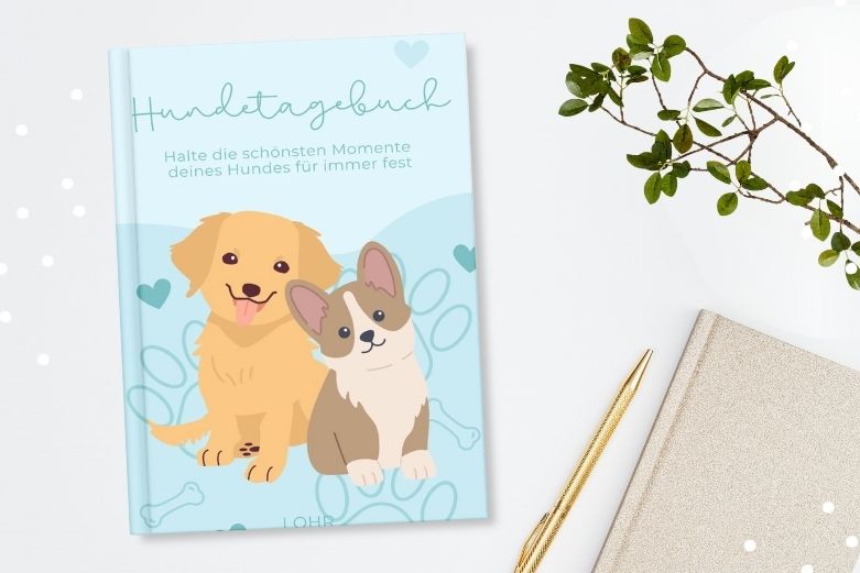 Hundetagebuch Blau - Geschenkidee für Hundefans