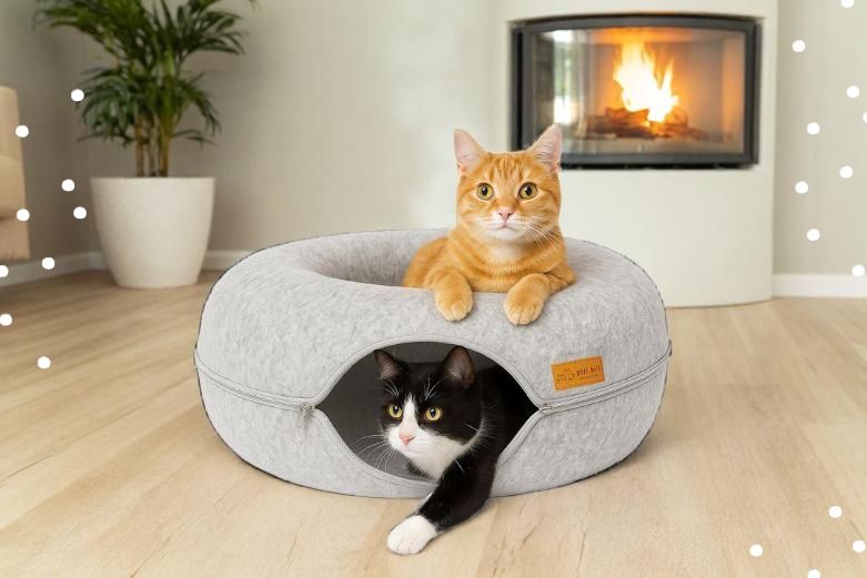 Katzendonout - Katzenbett und Katzentunnel