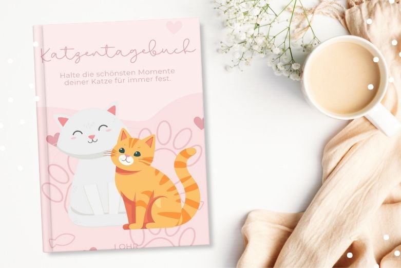 Katzentagebuch Rosa - Geschenkidee für Katzenfans